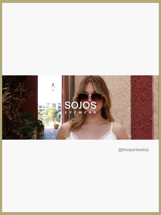 Metal Frame Oversized Square Sunglasses UV400 Protection main image 7